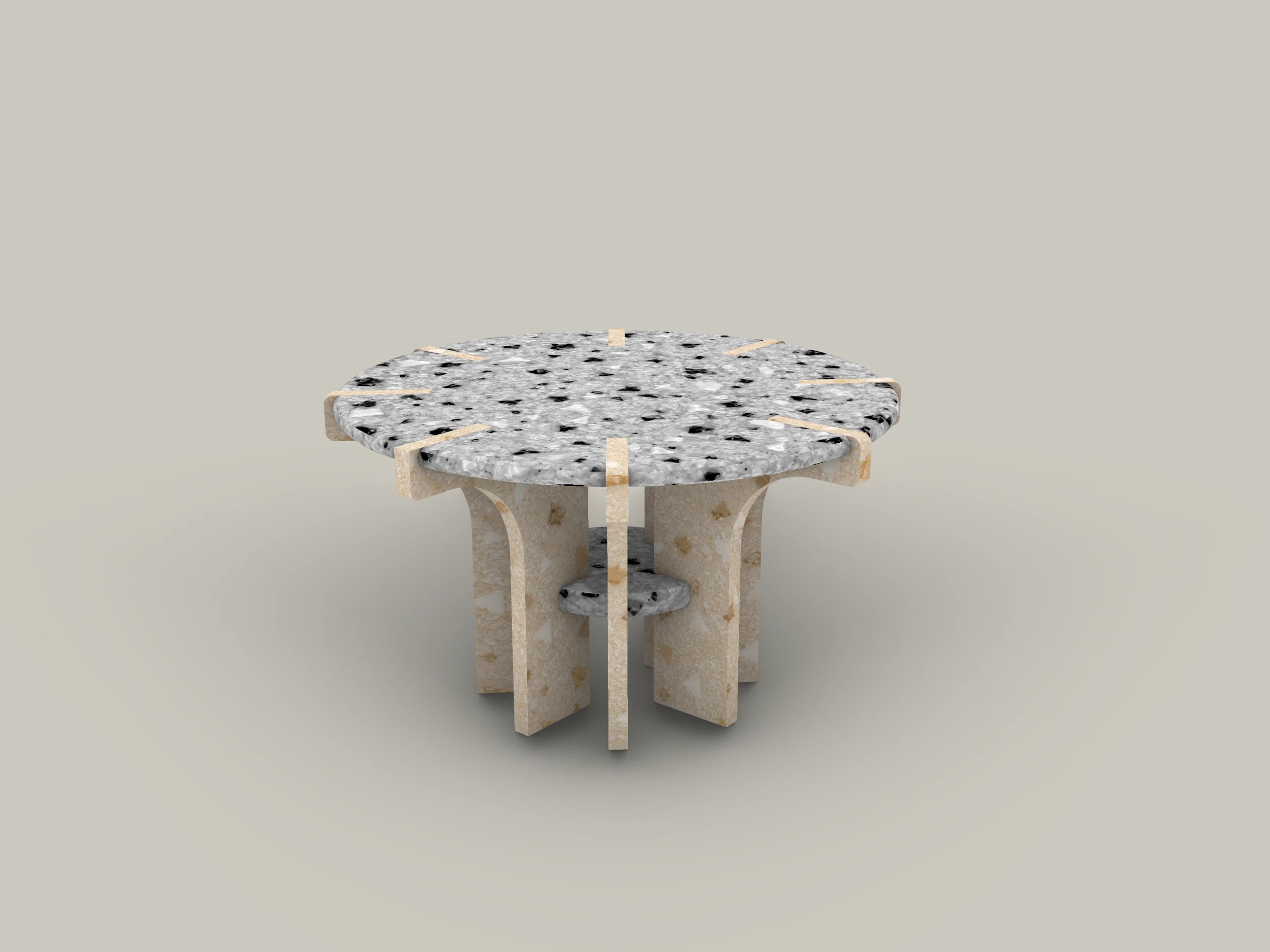 Visualização 3D ilustrativa: Mesa Ana Terra