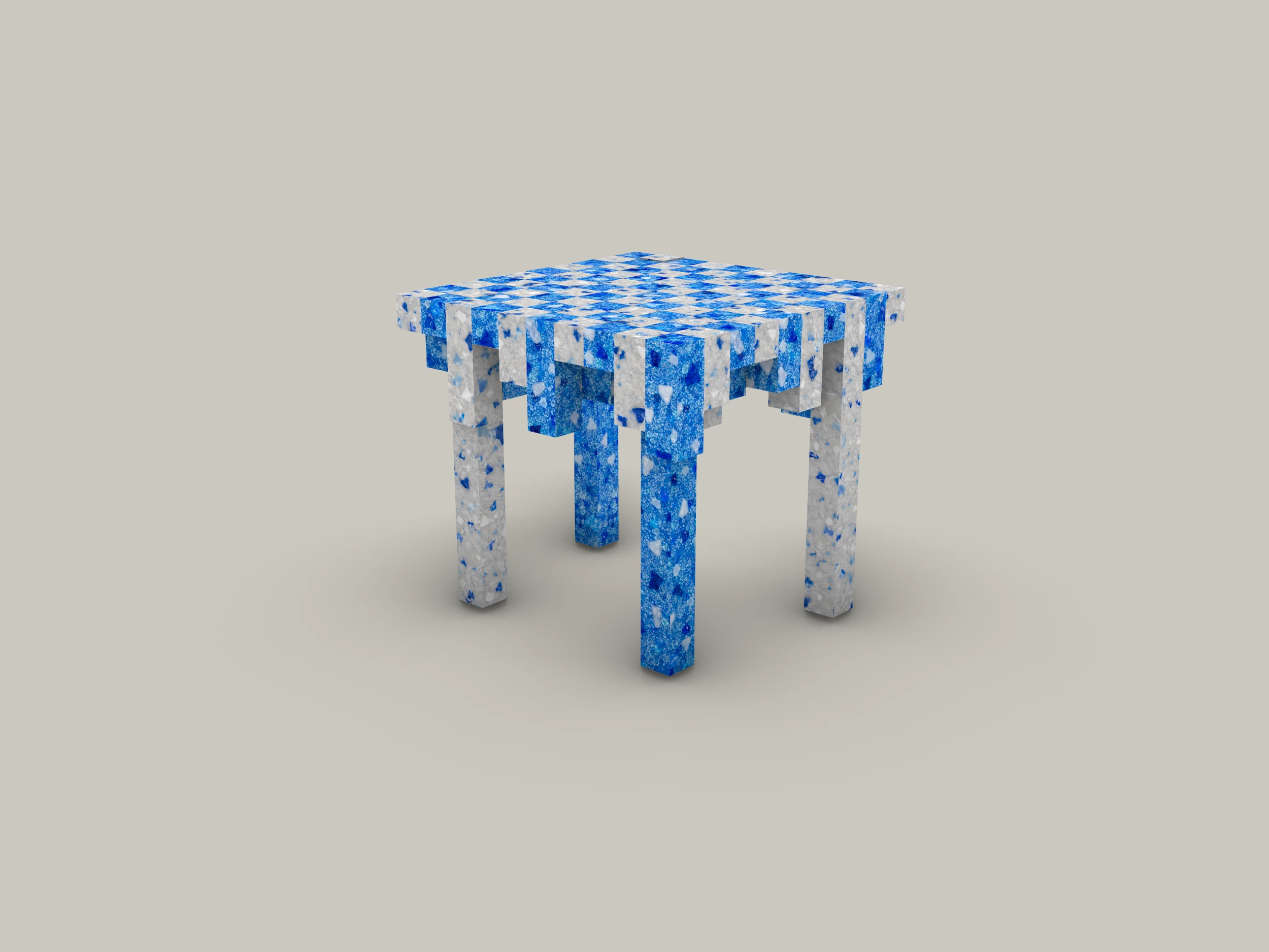 Visualização 3D ilustrativa: Mesa Helena